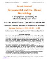 ECODIM II 2001 Symposium