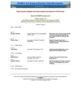 ECODIM IX 2016 Symposium